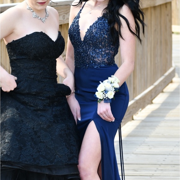 Mermaid Sequence Floor Length Dress - Picture 8 of 8